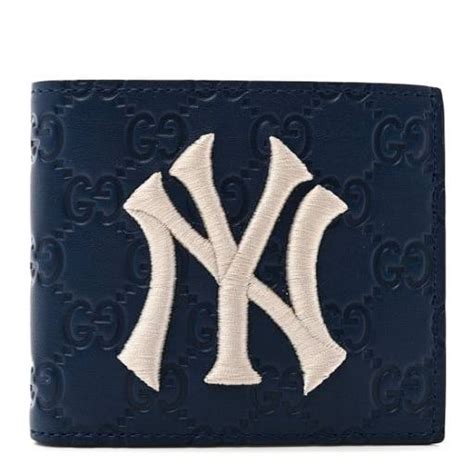 GUCCI X MLB Guccissima Signature NY Yankees Embroidered .